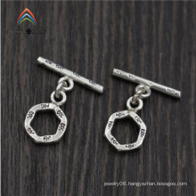 Y0084 925 Sterling Silver Accessories,Handmade Thai Silver Connectors For Jewelry Making,Silver OT Toggle Clasp